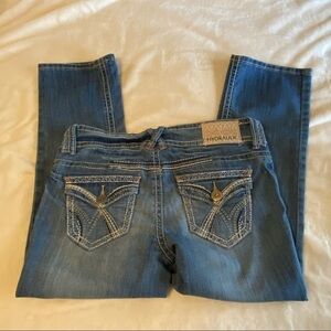 HYDRAULIC / Medium Washed Denim Capri Pants Size 9/10